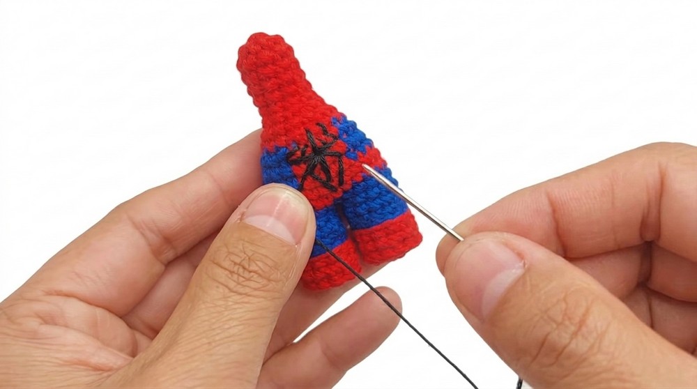 Crochet Spiderman Amigurumi Pattern 3