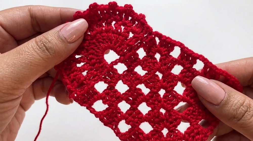 Crochet Heart Coaster Pattern 3