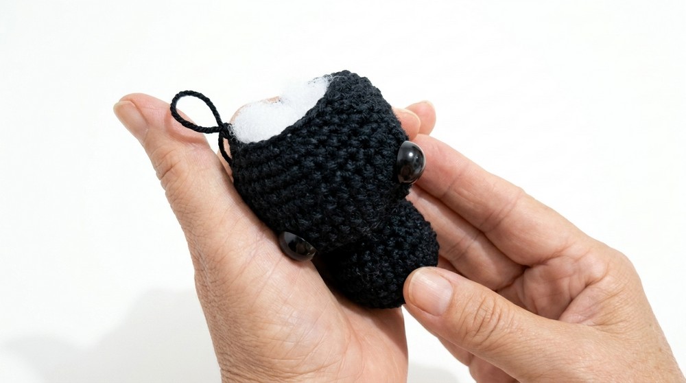 Crochet Cat Keychain Pattern 3