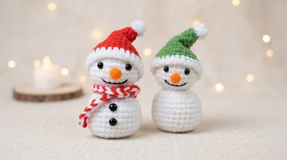 Crochet Christmas Snowman Pattern 4