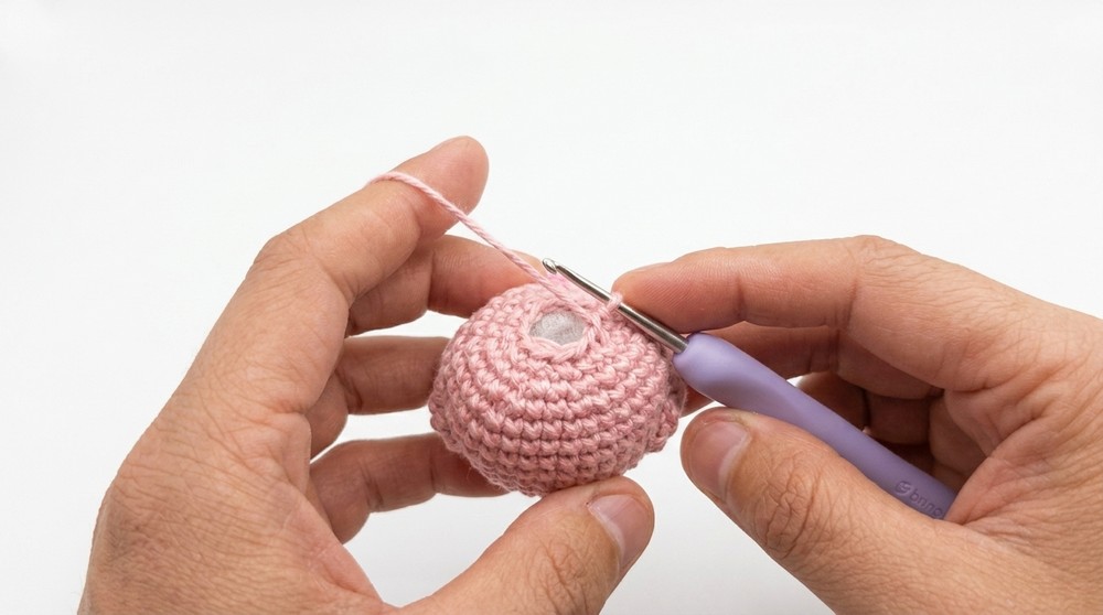 Crochet Pig Keychain Pattern 2