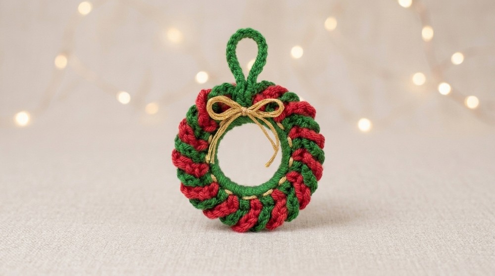 Crochet Christmas Wreath Pattern 4