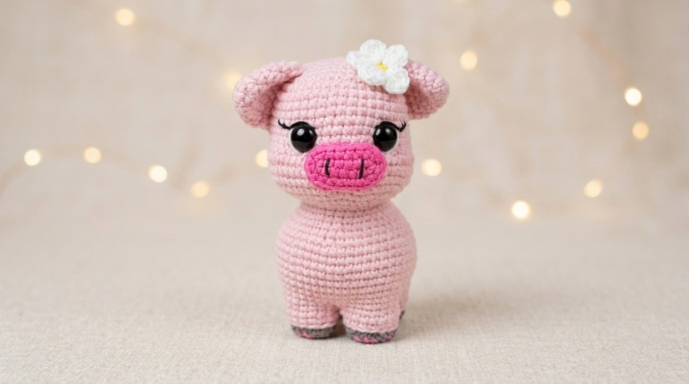 Crochet Pig Amigurumi Pattern 4
