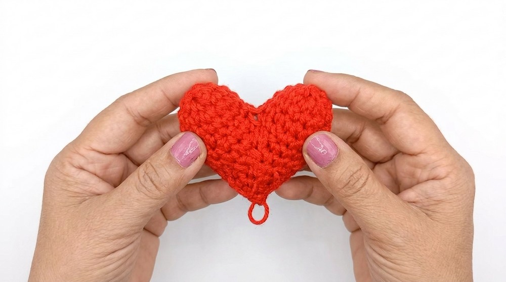 Crochet Teddy Bear Heart Pattern 3