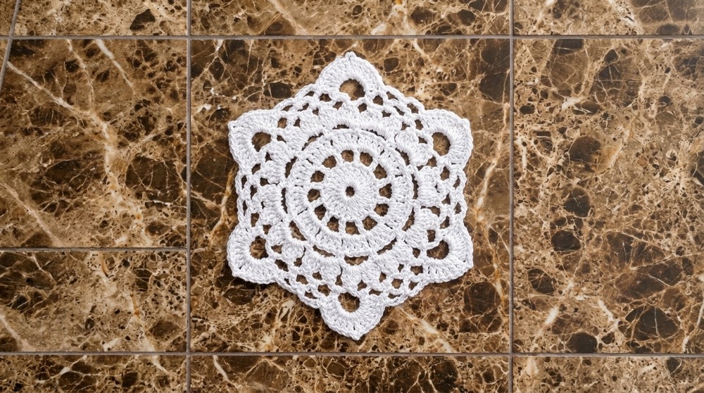 Crochet Star Square Pattern 4