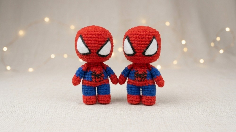 Crochet Spiderman Amigurumi Pattern 4